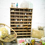 Old wooden sorting locker