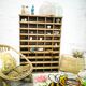 Old wooden sorting locker