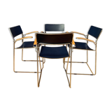 Set of four Sultana chairs, Arrben, Italy, 1970s/1980s