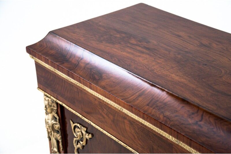 Antique French chest of drawers, late 19th century. After renovation.