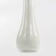 Mid-century modern vase, ivory white glass, Poland, 1970s