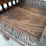 Antique Pidha Armchair from Rajasthan, 19th Century in Rosewood