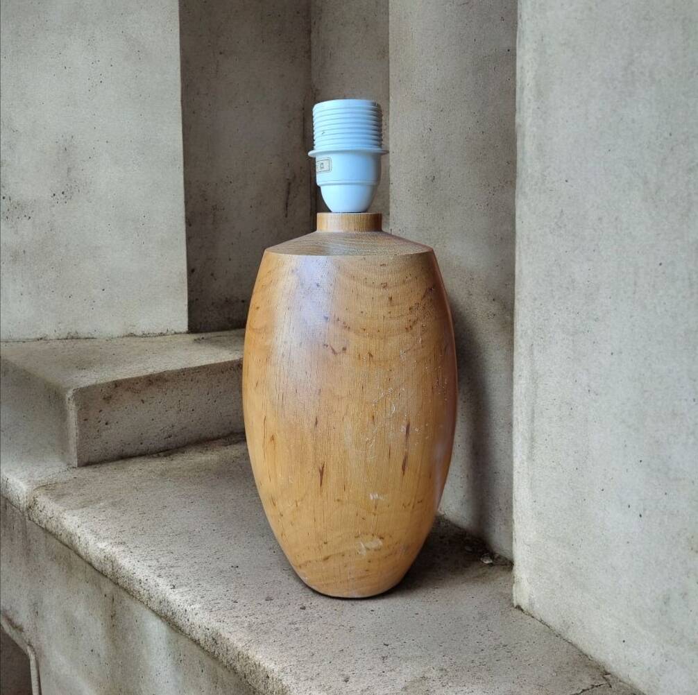 Wooden lamp base