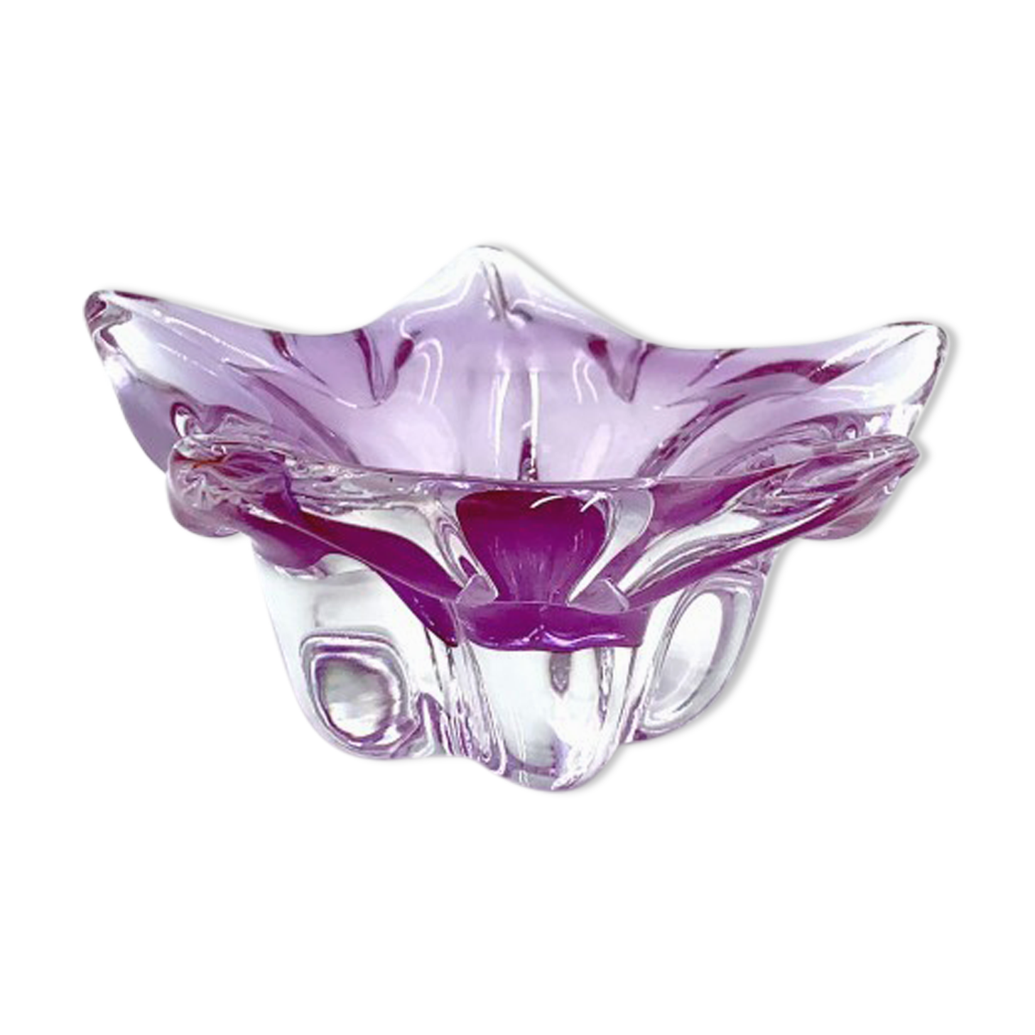 Cendrier en verre années 1960