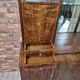 Highboard with crystal glass panels – unique, after renovation