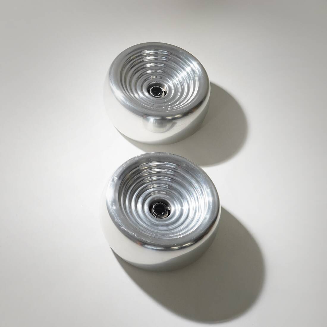 Pair of “Padina” ceiling lights by Achille Castiglioni for Flos, 1960s