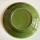 Set of 6 plates in green faience 1960