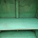 Old Art Deco glazed bookcase in Burmese teak