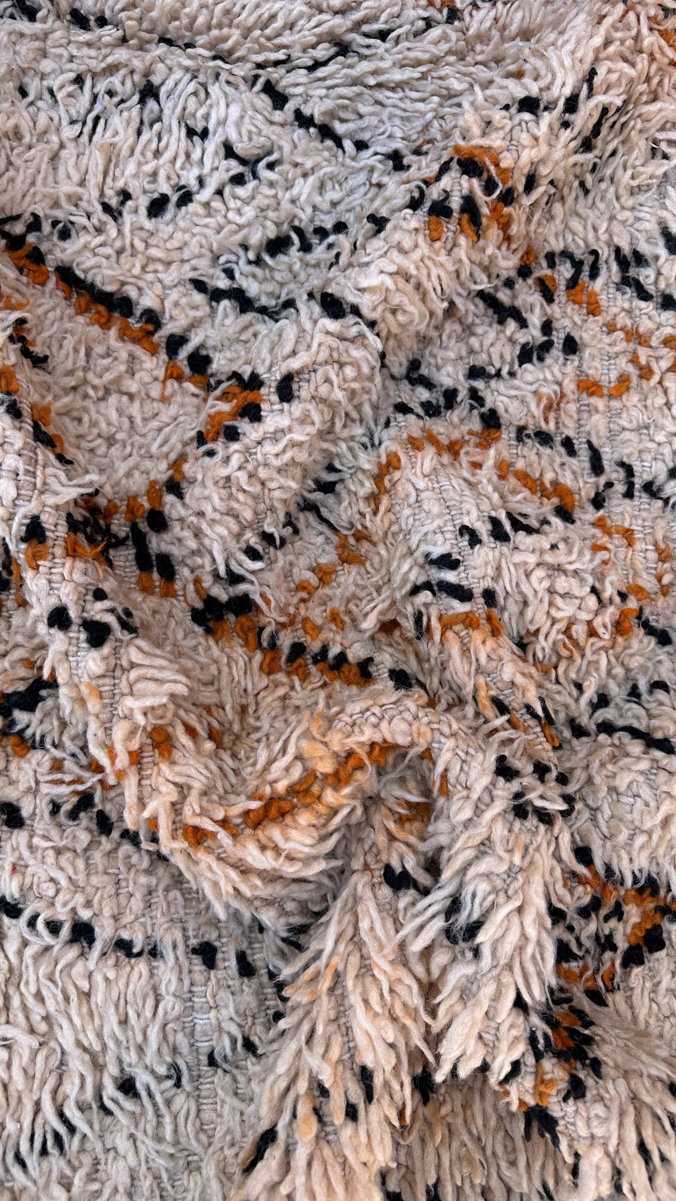 Beni Ourain Moroccan rug beige - 288 x 176 cm