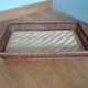 Wicker presentation basket tray