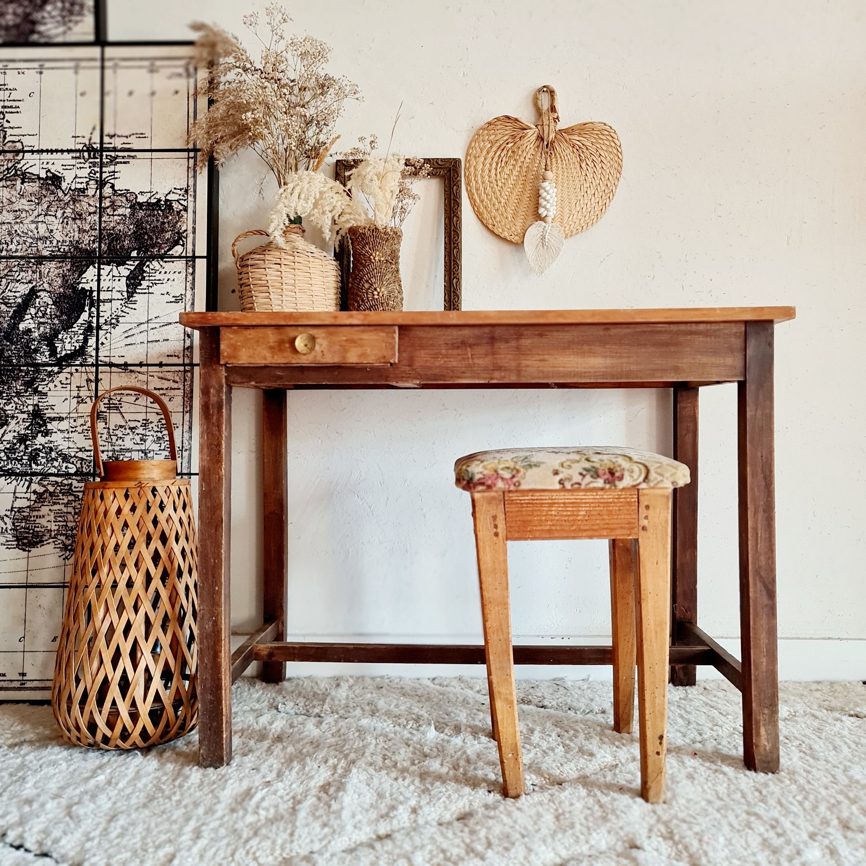 Trade table or antique workshop workbench
