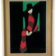 Amleto Dalla Costa, original serigraph framed, Milan Italy 1980s