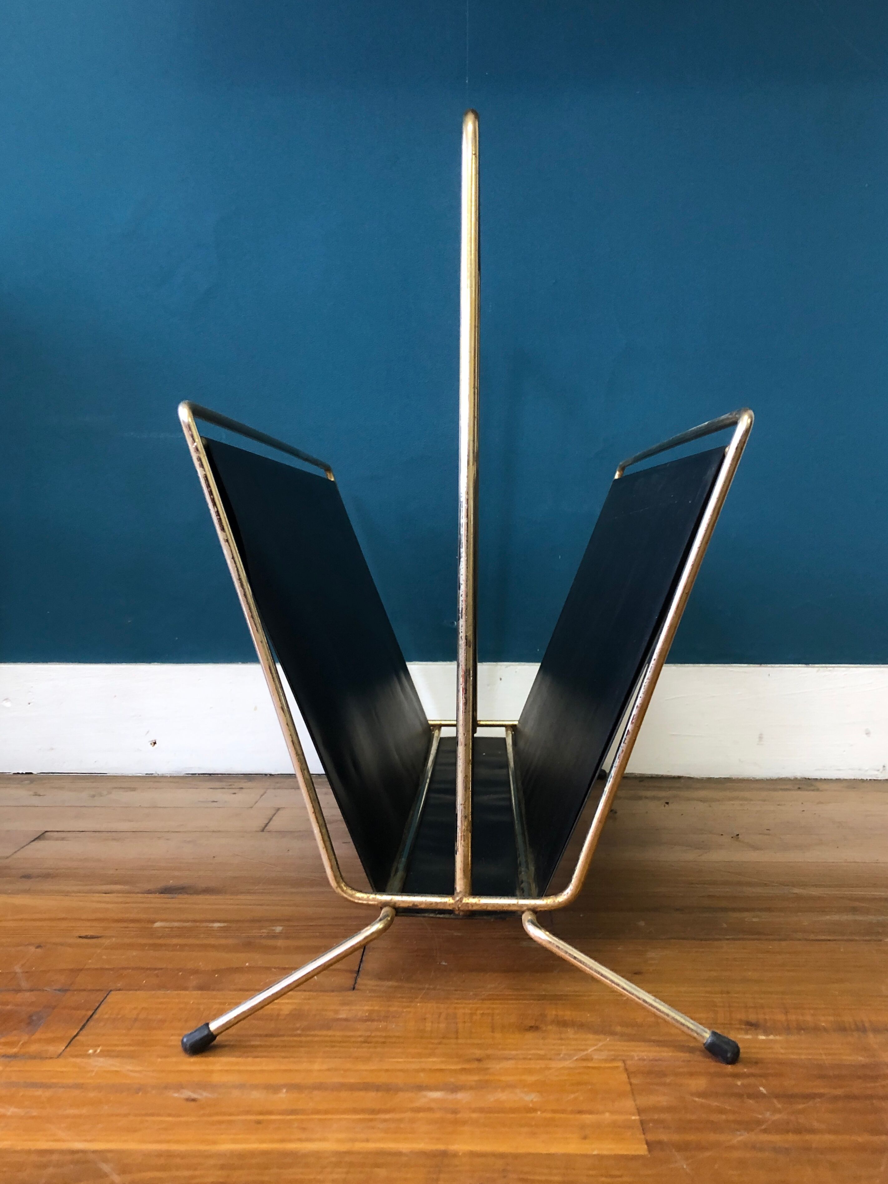 Vintage metal magazine holders