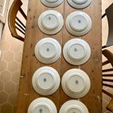 Set of 10 Moulin des loups plates