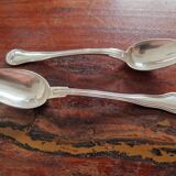 Cailar Bayard - 2 small metal coffee spoons in the violin-shaped Chinon model.