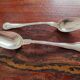 Cailar Bayard - 2 small metal coffee spoons in the violin-shaped Chinon model.