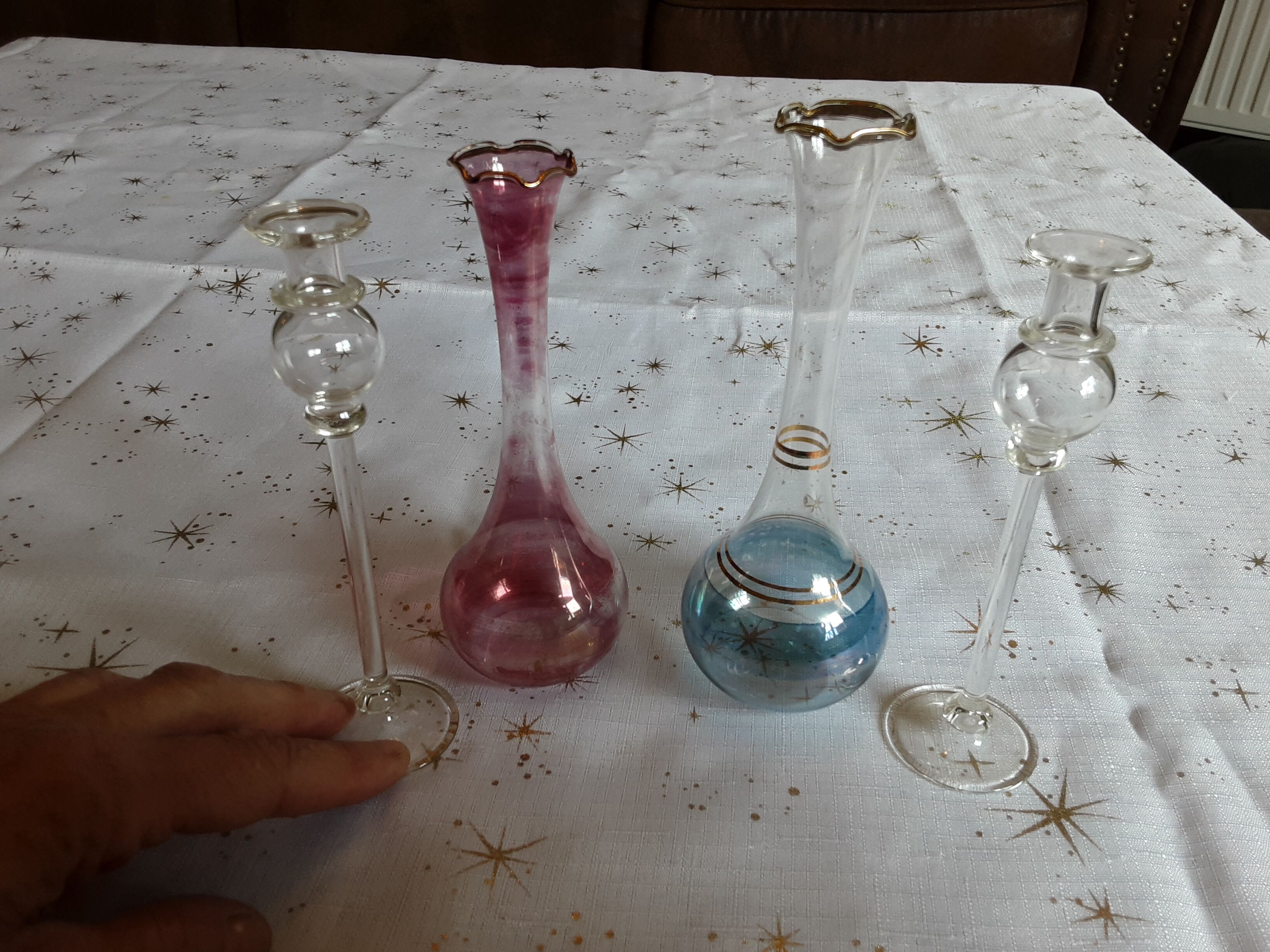 Lot de 4 vases égyptiens