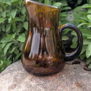 Pichet en verre ambré 60's