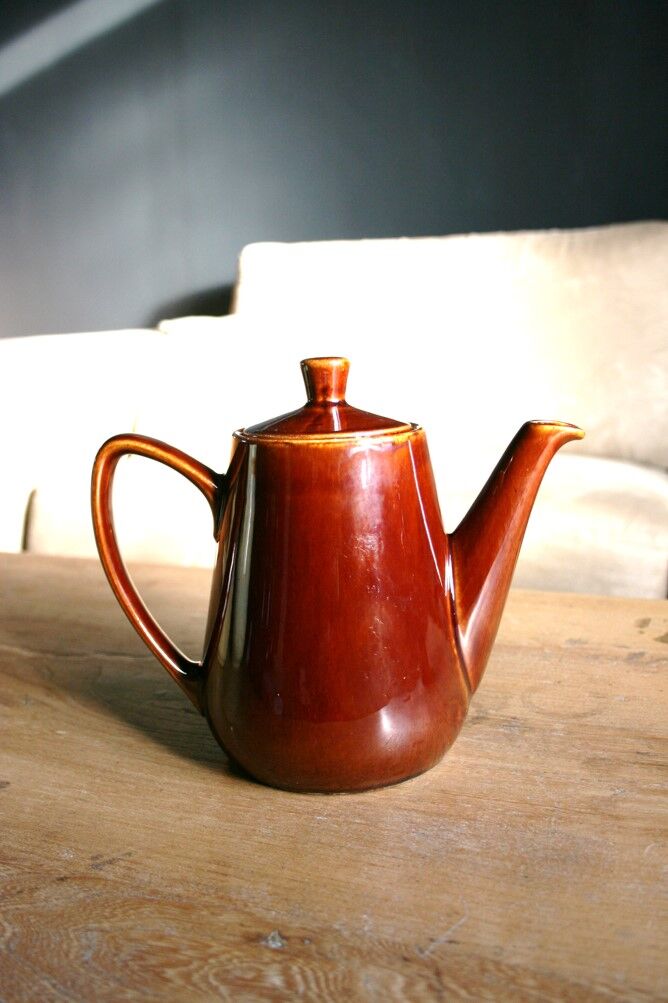 Vintage ceramic bistro teapot