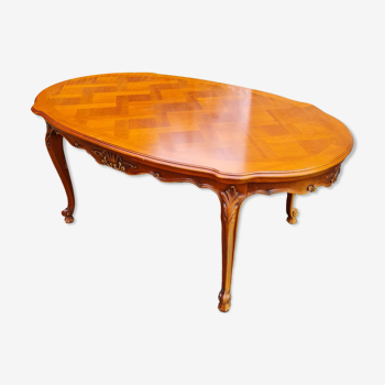 Table à  manger ovale extensible Louis XV
