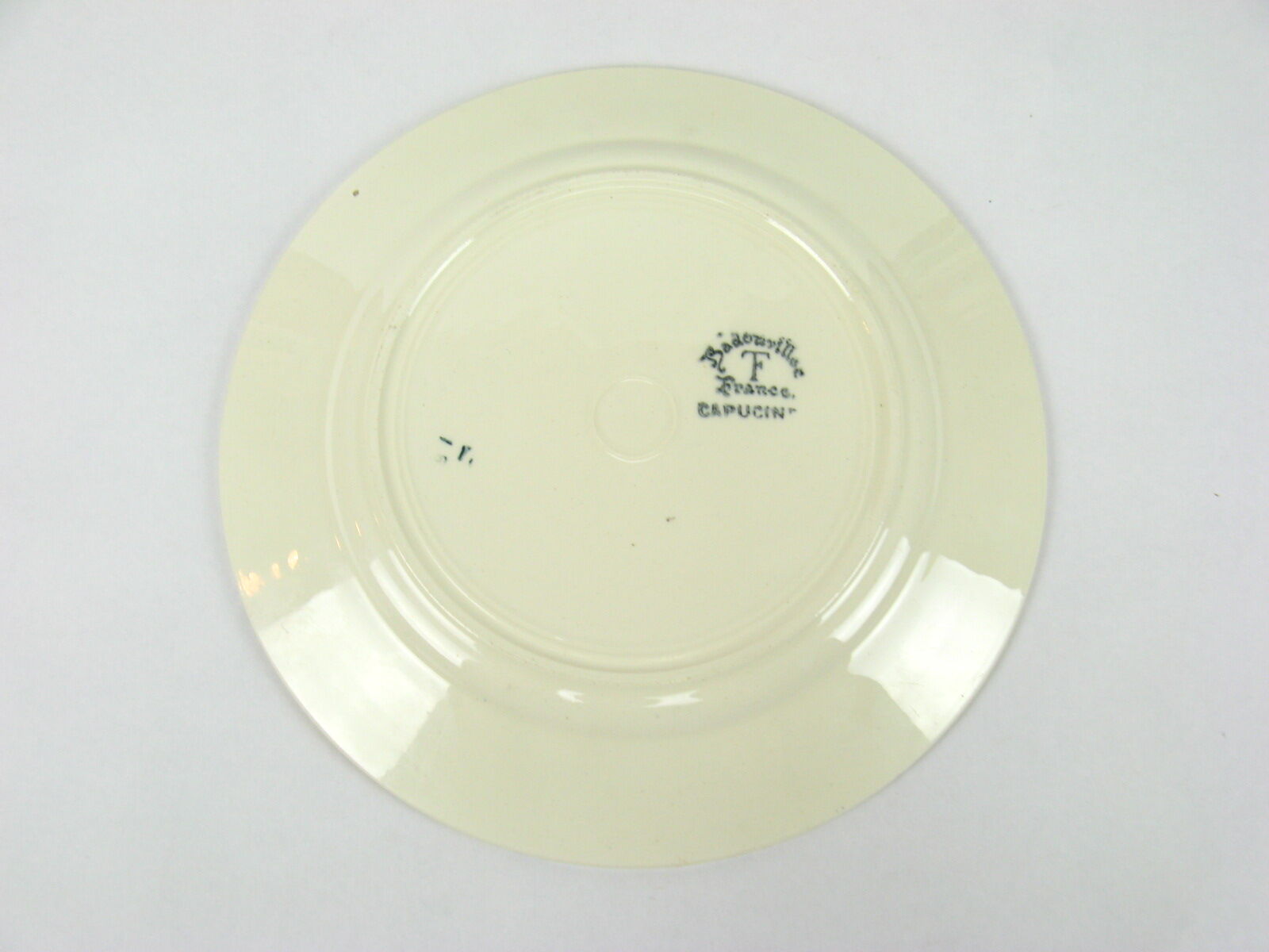 2 asiettes of Badonviller, Capucin model