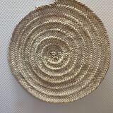 Wicker rattan tray for wall decoration
