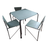 Table + 3 TUX chairs by Paul and Barbara Haigh