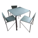 Table + 3 chaises TUX par Paul et Barbara Haigh