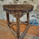 Tabouret Ancien en Chêne – Atelier Français (Années 1920)