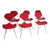 “Bikini” Chairs by Charles & Ray Eames for Herman Miller, Set of 6, 1960s