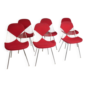 “Bikini” Chairs by Charles & Ray Eames for Herman Miller, Set of 6, 1960s