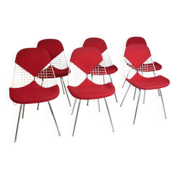 “Bikini” Chairs by Charles & Ray Eames for Herman Miller, Set of 6, 1960s