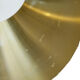 Brass colored aluminium pendant light Typ 1033-P by Benny Frandsen for Frandsen A/S. Denmark 1970s.