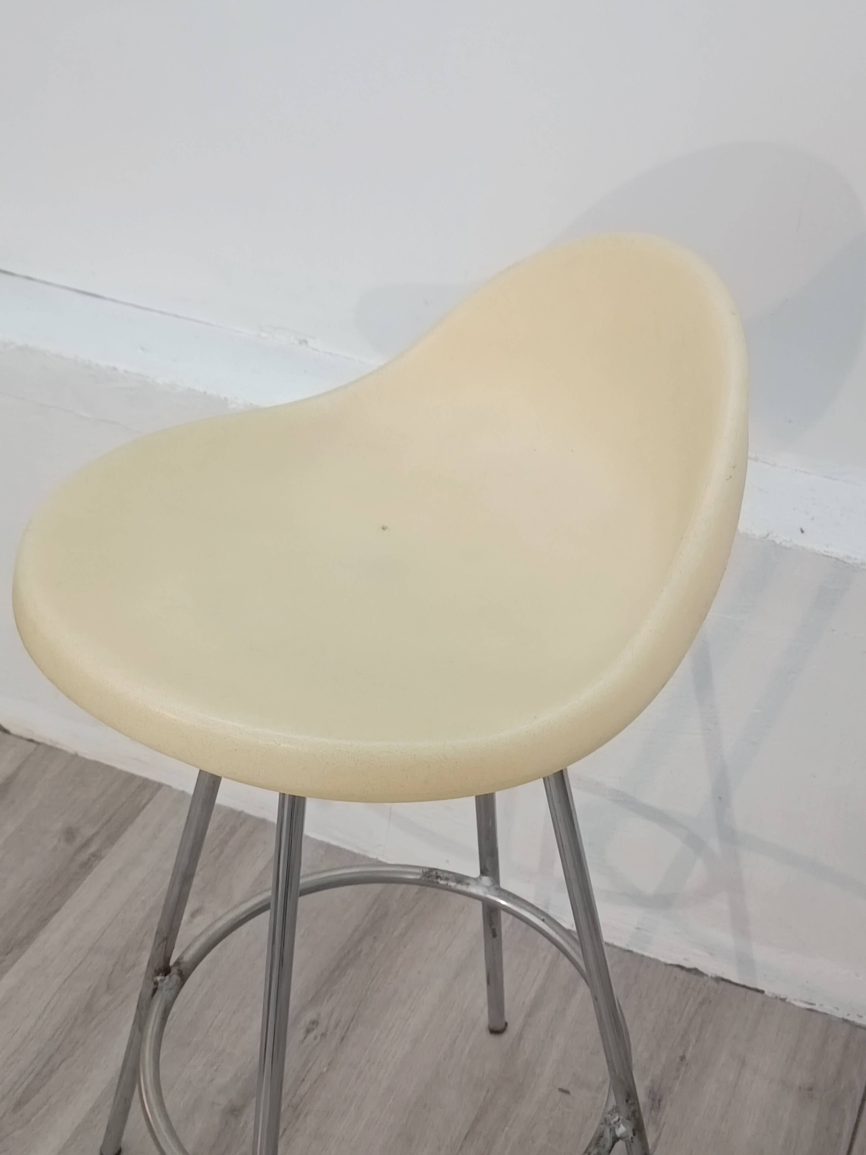 Tabouret de Bar par Roberto Foschia pour MIDJ 1970s Édition Originale
