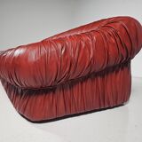 "Bordeaux 'Piumino' canapé by De Pas, D'Urbino and Lomazzi for Dall'Oca, 1970"
