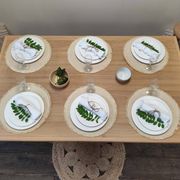 Solid oak table with extensions