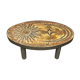 Sun coffee table in lava stone period 1960