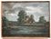 Oil on canvas, Dutch school of the 20th century. Landscape. Pierre Fulpe.