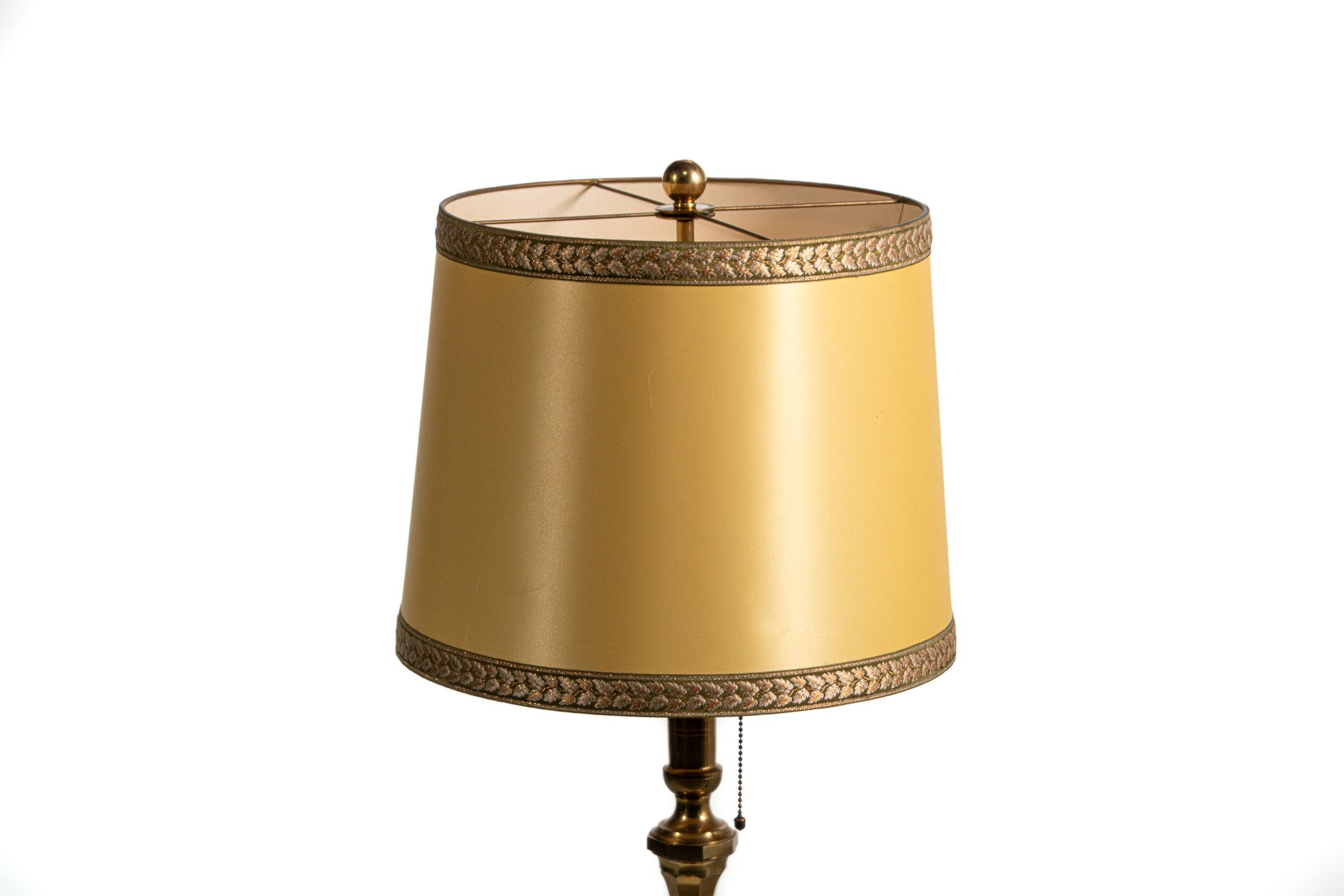 Mid century brass table lamp