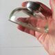 Glass and metal inkwell