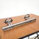 1950s chrome double wall-mounted coat rack