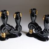 Pair of midcentury candlesticks