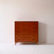 Scandinavian chest of drawers with lock