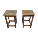 Pair of vintage wooden stools
