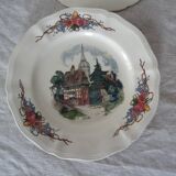 6 plates dessert H.Loux Sarreguemines Obernai