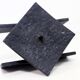 Brutalist cast iron candle holder 1960