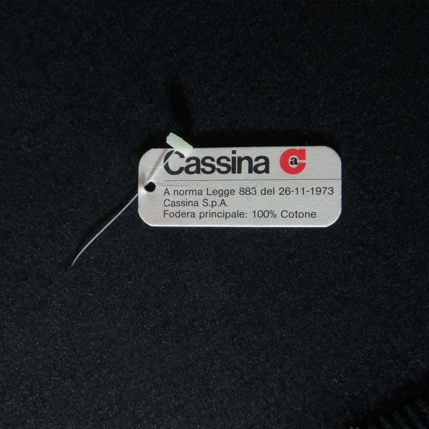 Mid century velvet lounge chair Maralunga by Vigo Magistretti for Cassina - Italy, 1970s