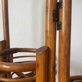 Paravent en rotin porte plantes