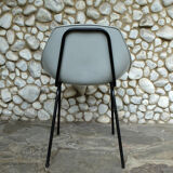 Pierre Guariche grey shell chair for Meurop 1950s-60s