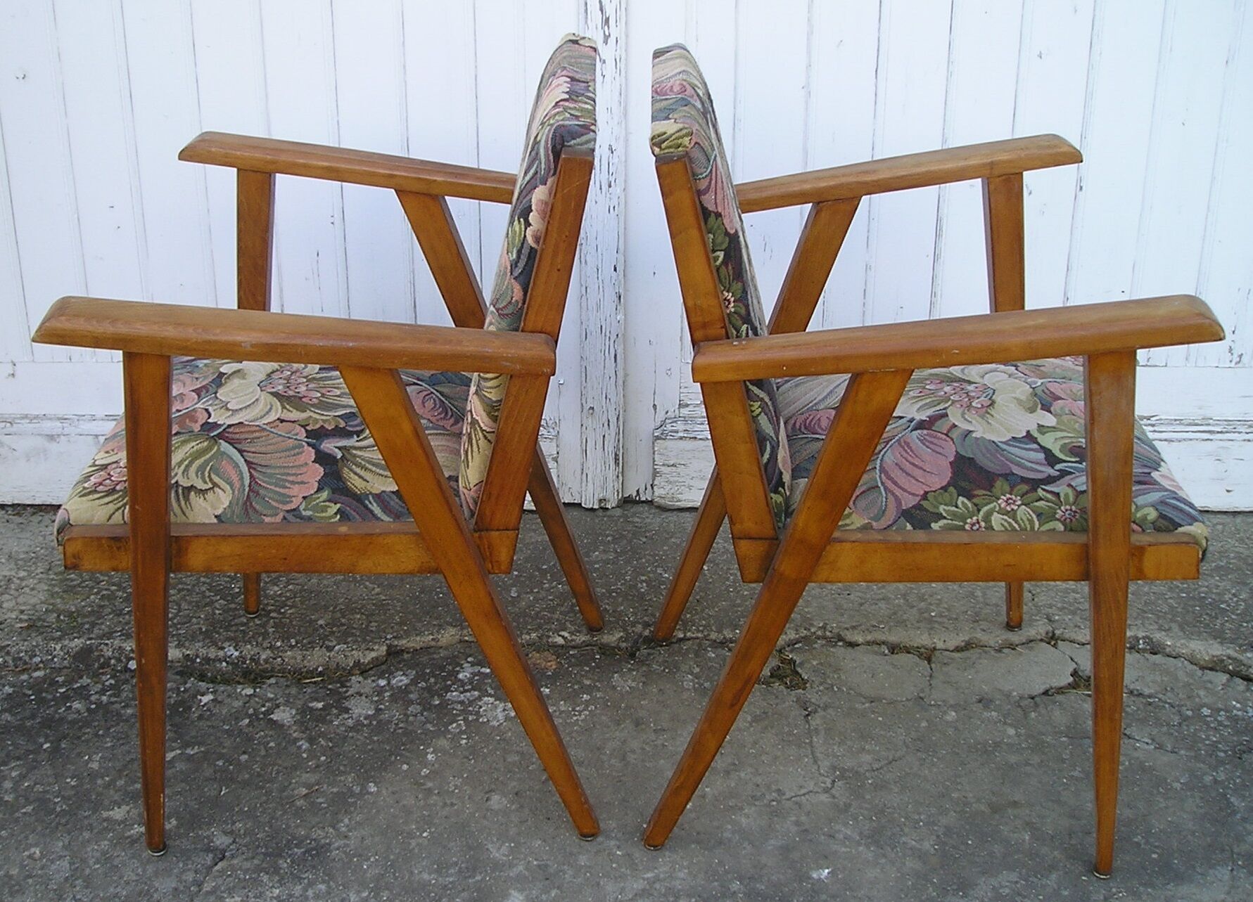Pair of armchairs bridges of 50-60 years